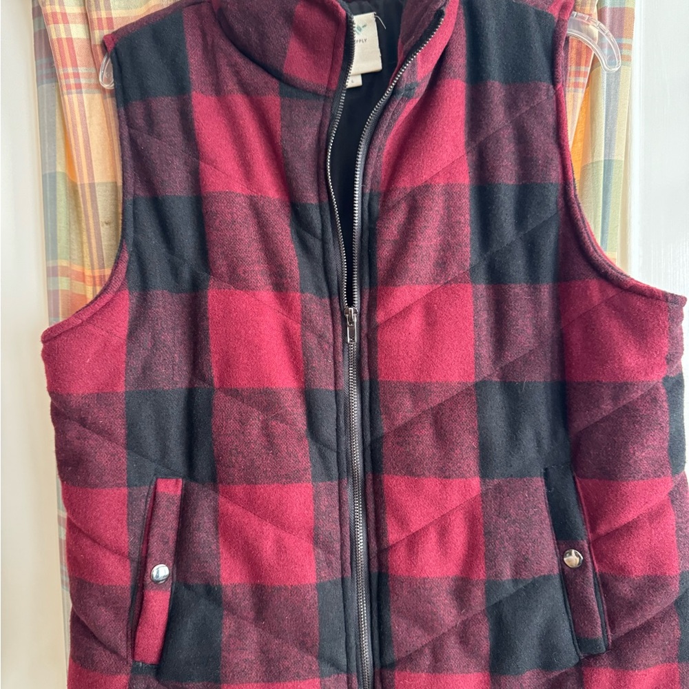Thread & Supply Black Quilted Vest